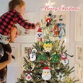 thumbnail image 2 of Advancent El colgante del árbol de navidad con el edificio del bloque juega el ABS tamaño pequeño y fácil de agarrar que no destiñe Kits de decoración para fiestas, 2 of 6