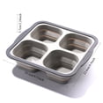 thumbnail image 3 of Silicone Muffin Pan, 4 Cup Non Stick Cupcake Baking Mold Food Grade Muffin Tin with Easy Grip Handles Fast Release Bakeware for Brownies Egg Bites Mini Cakes Dessert Treats(Gray), 3 of 6