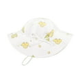 thumbnail image 5 of Gubotare Baby Sun Hats Boy Kids Sun Hat Ponytail Girls UPF 50 Bucket Cap Summer Beach Fishing Kids Hat Wide Brim Adjustable Swim Hat (N,Size 3-12 Months), 5 of 8