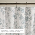 thumbnail image 4 of Cotton Blend Floral Print Shower Curtain by Comfort Canopy, 72" x 72", Light Blue Vintage, 4 of 5