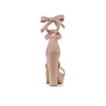 thumbnail image 2 of BLISSFUL STEP Women's Lace Up Platform Block Heel Sandals Dust Pink (Size 9.5), 2 of 7