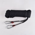 thumbnail image 1 of 20m Outdoor Climbing Rope 10mm Outdoor Static Climbing Rope, High Tensile Cord Safety Rope, Escape Rope Parachute Rescue Rope With 2 Carabiners, 1 of 5