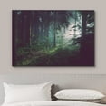 thumbnail image 5 of Canvas Print Wall Art Sunlight Passing Through Green Forest Nature Wilderness Photography Modern Art Rustic Scenic Colorful Multicolor for Living Room, Bedroom, Office - 12"x18", 5 of 5