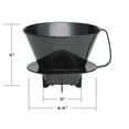 thumbnail image 4 of Filtro para preparación de café Pour-Over Cone Fino Number 4, negro, 4 of 6