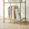 thumbnail image 6 of Gold Bookshelf, 6-Tier Bookcase Slim Storage Shelving for Home, Display Organizer Rack, 6 of 6