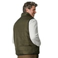 thumbnail image 6 of Free Country Men's Atlas II Quilted Reversible Sherpa Vest Olive M, 6 of 7