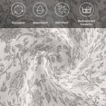 thumbnail image 5 of Farmhouse Flower Cloth Napkins, Botanical Vintage Grey Leaf Plant Washable and Reusable Dinner Napkins Set of 8, Table Napkin for Kitchen Party Birthday Wedding Hotel Housewarming 20"x20", 5 of 8