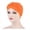 Orange, variant on HNMKIU Turban -Tied Head Wrap Bohemian Ethnic Headwear Cover Braid Baseball Cap for Women Beige,One Size