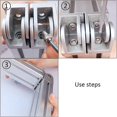 thumbnail image 5 of 4pcs Zinc Alloy Hin With Indrial Profile Accessories, 5 of 5
