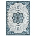 thumbnail image 2 of World Rug Gallery Traditional Medallion Area Rug - BLUE 7' 10" x 10', 2 of 8