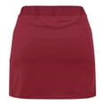 thumbnail image 5 of ZQUUVOU Girls Color Block Skort Faux 2 Piece A Line Tennis Skirts High Waist Loose Athletic Skirt Street Style Play Burgundy, 5 of 7