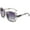 Gray, variant on Polarized Women Square Sunglasses Sparkling Composite Shiny Frame B2289
