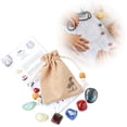 thumbnail image 1 of TIMIFIS A Ores Gemstones Astrology Set Natural Crystal Twelve Constellations Cloth Bag Set Home Decor, 1 of 4