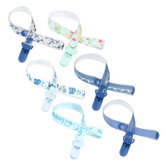 XIRQI 6Pcs Pacifier Clip,Cute Design, Attracts Baby'S Attention Pacifier Holder,Anti-Loss Design, Secure Attachment Binky Clips