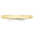 thumbnail image 2 of Auriga 10k Yellow Gold 2.5mm Lightweight Half Round Wedding Band for Women Size- 6, 2 of 5