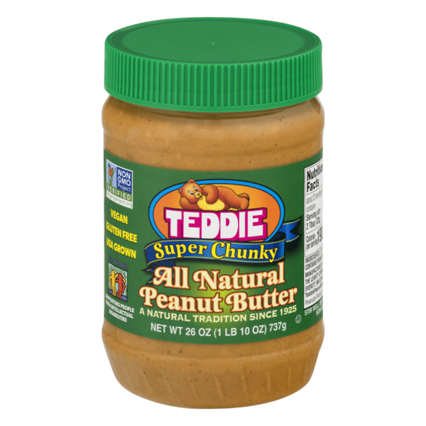 Teddie All Natural Peanut Butter Smooth, 26 oz