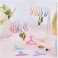 thumbnail image 4 of 50Pcs Coat Earring Hanger 10 Colors Acrylic Necklace Mini Jewelry Clothes Hangers Colorful Rack Dangle Ear Studs Display Rack Holder for Retail Women Merchant Show Personal Exhibition, 4 of 9