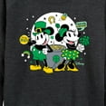 thumbnail image 3 of Disney - Mickey And Minnie Pot Of Gold - Women's Lightweight French Terry Long Sleeve Shirt, 3 of 5