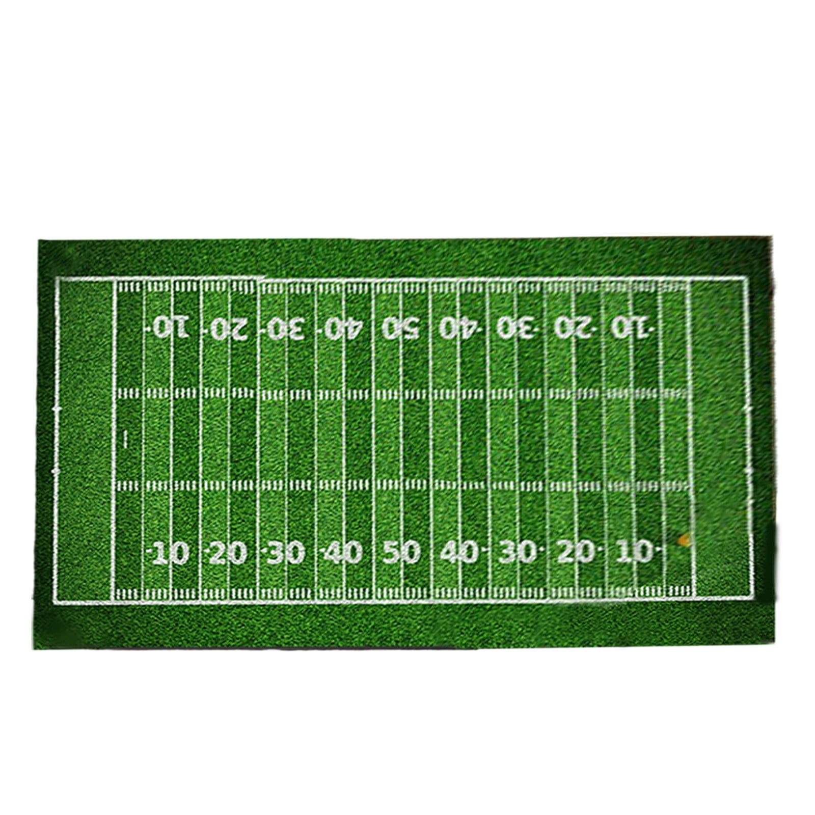 Iuhan Football Field Rug, Artificial Grass Indoor Outdoor Carpet, Non-Slip Floor Mat For Living Room Bedroom Game Room Decor, Sports Theme Area Rug