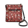thumbnail image 2 of Tutolipy Waterproof PU Leather Shoulder Crossbody Bag for Travel Daily Use, PU Material Adjustable Strap Women's Shoulder Bag, Santa Snowman, 2 of 7