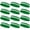Bright Green / White / Bright Green, variant on COUVER Sports White Striped Terry Cloth 2 Colors Head Sweatband, 12PCS Bulk Set, Hot Pink/White/Hot Pink