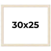 30x25 Frame White Real Wood Picture Frame Width 1.5 inches | Interior Frame Depth 0.5 inches | Barn