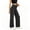 Black, variant on POROPL Womens Jeans,Stretchy Denim Baggy Wide Leg Jeans High Waisted Pants