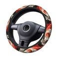 thumbnail image 2 of Uemuo Abstract Red Koi Fish Art Printed Car Elastic Steering Wheel Cover - Universal Car Accessory for Diverse Cars Anti-Slip, and Comfortable- 15", 2 of 8
