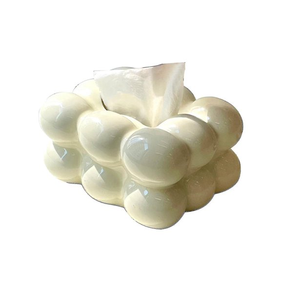 Tissue Box - High Capacity Dust-proof Marshmallow Shape Tissue Case