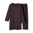 thumbnail image 2 of Naotn Women's Flannel 2 Piece Pajama Set Winter Warm Fleece Pullover Sleepdress & Pants Comfy Soft Loungewear Set, 2 of 9