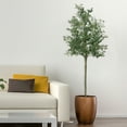 thumbnail image 6 of Simzone Artificial Olive Tree 6 Feet Tall Artificial Tree Indoor Outdoor Faux Olive Tree, Potted Silk Plants for Modern Home Office Living Room Porch Decor, 6 of 7