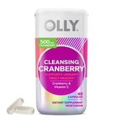 OLLY Cleansing Cranberry Capsule Supplement, Urinary Tract Health, 40 Ct
