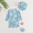 thumbnail image 7 of Gunia Baby Swimsuit Boy Print Swimwear With Rash Guard Swim Trunks Kids Summer Party Bathing Suits For Beach Pool 9M-3Y, 7 of 7