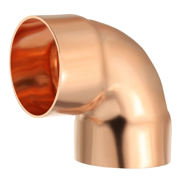Uxcell 1 Pcs Elbow Copper Fitting, 90 Degree Copper Pipe Fitting C x C Short Radius Tube Connector, Great for HVAC Refrigeration (1 1/2" Nominal Size)