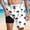 #261-White, variant on Ceisia Men's 2-in-1 Swim Trunks Blue Hibiscus Floral Print Quick-Dry Beach Shorts with Compression Liner Gifts