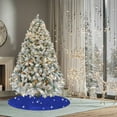 thumbnail image 6 of IMossad 24 Inch Sequin Christmas Tree Skirt - Vintage Glitter Holiday Skirt for Festive Home and Party Decorations, 6 of 6
