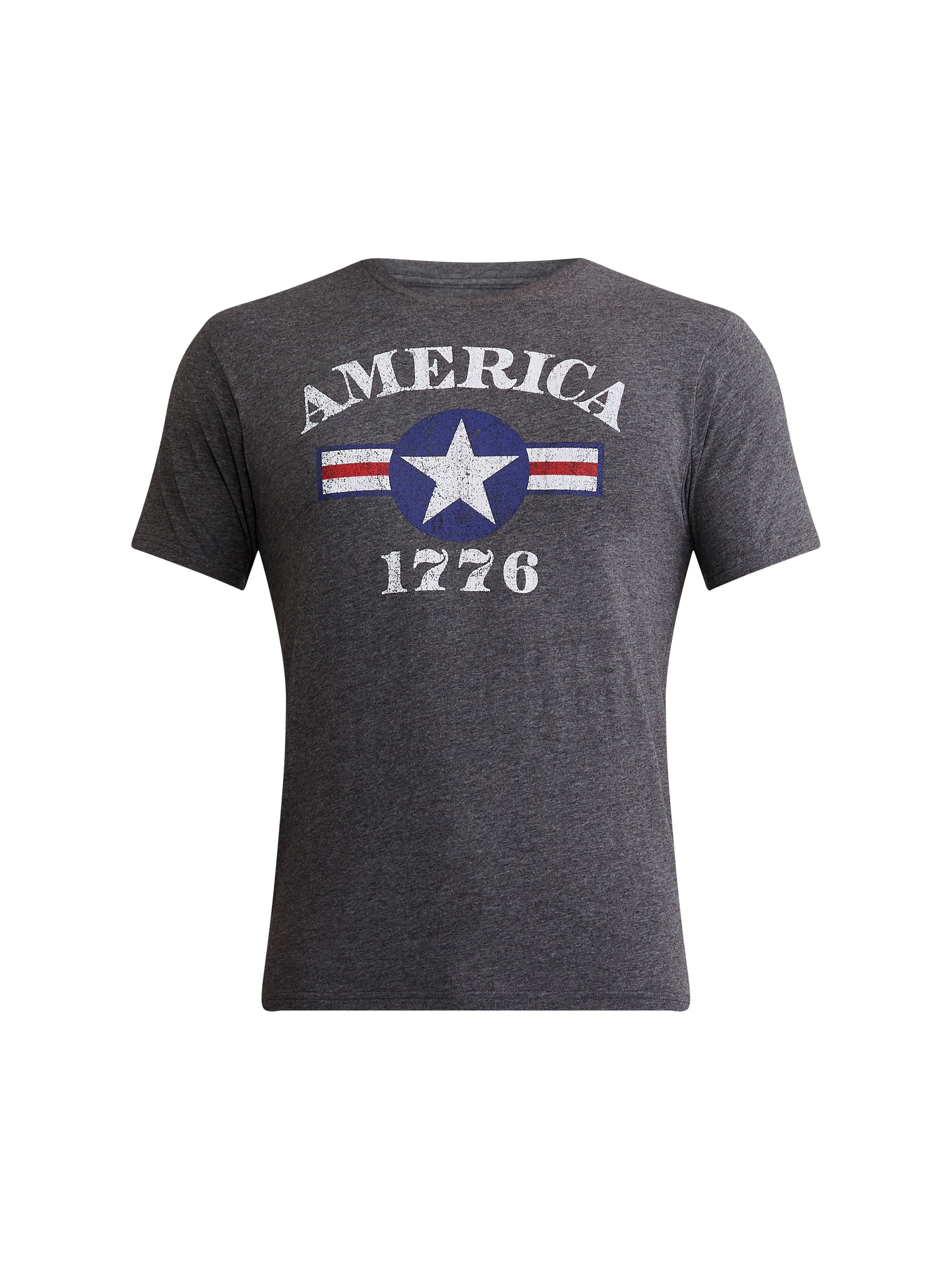 Men’s and Big Men's 4th of July USA 1776 Icon Americana Graphic Tee Shirt by Way to Celebrate, Sizes XS-3XL