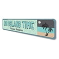 thumbnail image 4 of On Island Time Novelty Sign, Metal Wall Decor - 4x18 inches, 4 of 4