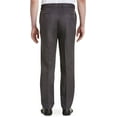 thumbnail image 2 of Oak Hill by DXL Men's Big and Tall Waist-Relaxer Flat-Front Microfiber Pants- New Improved Fit, Grey, 44W X 30L, 2 of 6