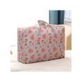 thumbnail image 3 of HiMONE Sacs de Déménagement pour Femmes Boîte de Rangement Extra Grand Cubes Sac à Main en Oxford Fournitures Hommes Fermeture Éclair Robuste Gris Rouge Grand (58*38*22cm), 3 of 3
