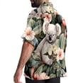 thumbnail image 3 of Koala Men's Casual Hawaiian Button Down Short Sleeve Summer Beach Printed Shirt, 3 of 6