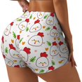 thumbnail image 2 of Kdxio Chicken And Plant Print Workout Shorts for Women Seamless Soft Smooth Gym Yoga Scrunch Active Shorts, 2 of 5