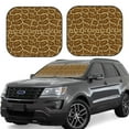 thumbnail image 6 of Kdxio Snake Skin Print 2-Piece Sun Shade Front Windshield - Foldable Car Front Window Sunshades for Most Sedans SUV Truck, 6 of 6