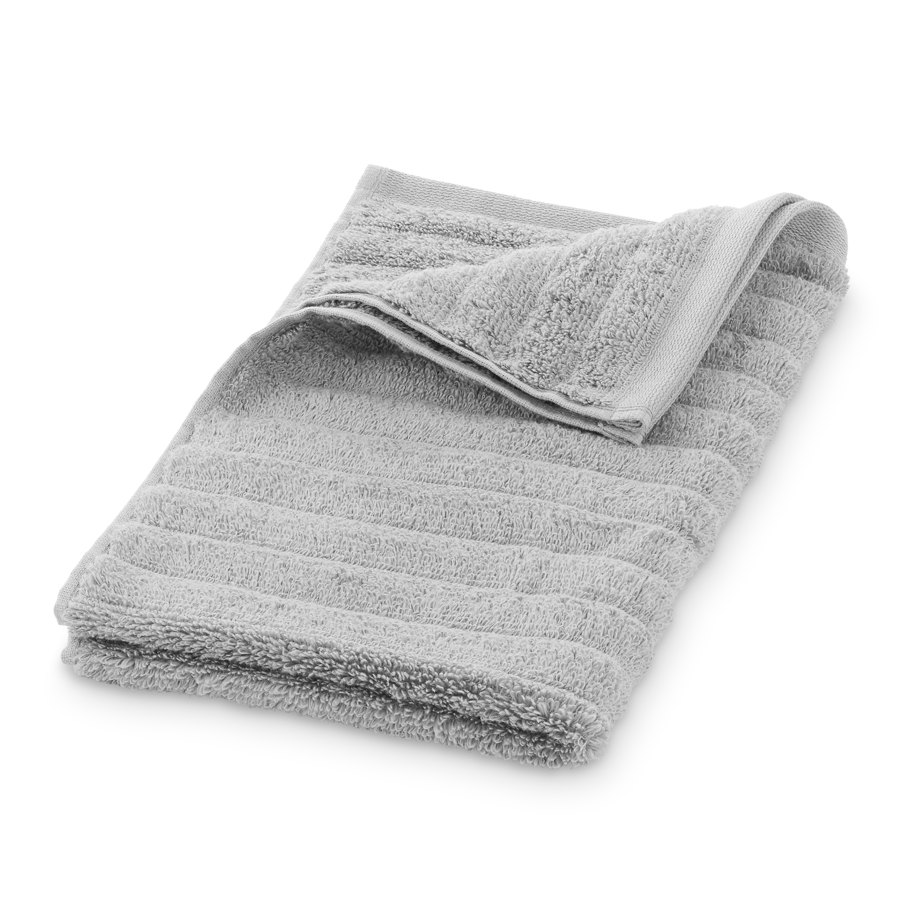 Mainstays Performance Mix Textured 6-Piece Bath Towel Set - Grey Flannel - image 4 of 9