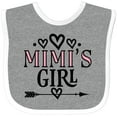 thumbnail image 3 of Inktastic Mimi Girl Granddaughter Girls Baby Bib, 3 of 4