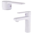 thumbnail image 2 of Monomando Lavabo U Ovalin Baño Acero 304 Corto Blanco Polar Rubinett, 2 of 5