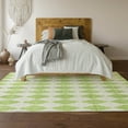 thumbnail image 6 of Addison Rugs Mayfield Washable Transitional Diamonds Lime Rectangle Rug, 10' x 14', 6 of 6