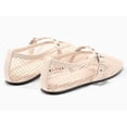 thumbnail image 4 of Women's thick-soled wedge-heeled sandals with hemp bottom, chain link, raffia weaving strap, one-step slip-on, summer casual shoes, thick-soled slippers, 4 of 5