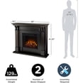 thumbnail image 4 of Real Flame Ashley 48" Electric Fireplace in Blackwash, 4 of 6