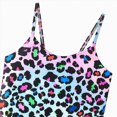 thumbnail image 5 of NIEWTR Cute Girls' Swimwear One Piece Tropical Print Bathing Suit Quick Dry Summer Swimsuit（Pink,10-12 Years), 5 of 7